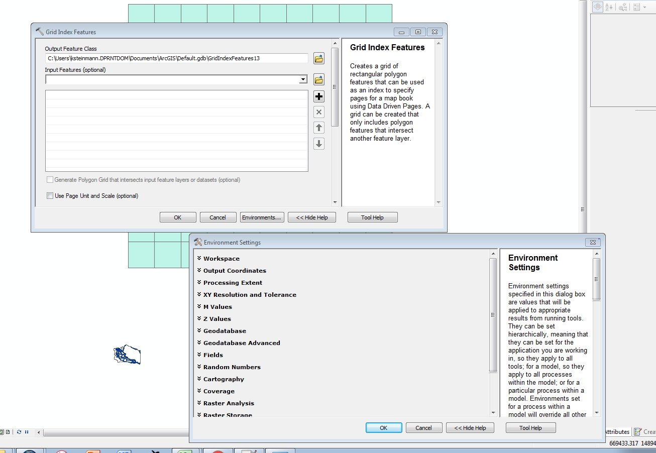 my grid index feature tool